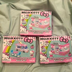 Easter basket stuffers :Three hello Kitty and friends building sets. New in box